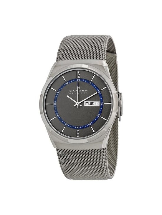 NWT Skagen Melbye Grey Dial Stainless Steel Mesh Men\'s Watch main image 4